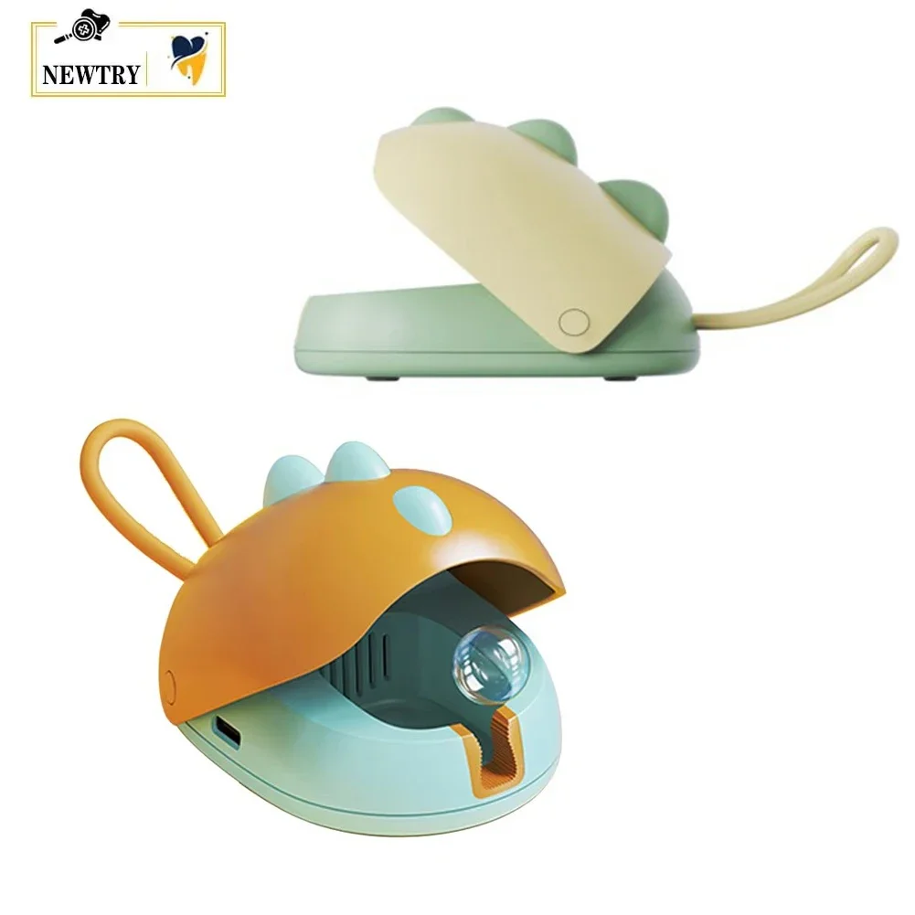 Cute Dinosaur Style Wireless Children's Toothbrush Sterilizer Smart Mini UV Disinfection Drying Sanitizer 400mAh USB Charging