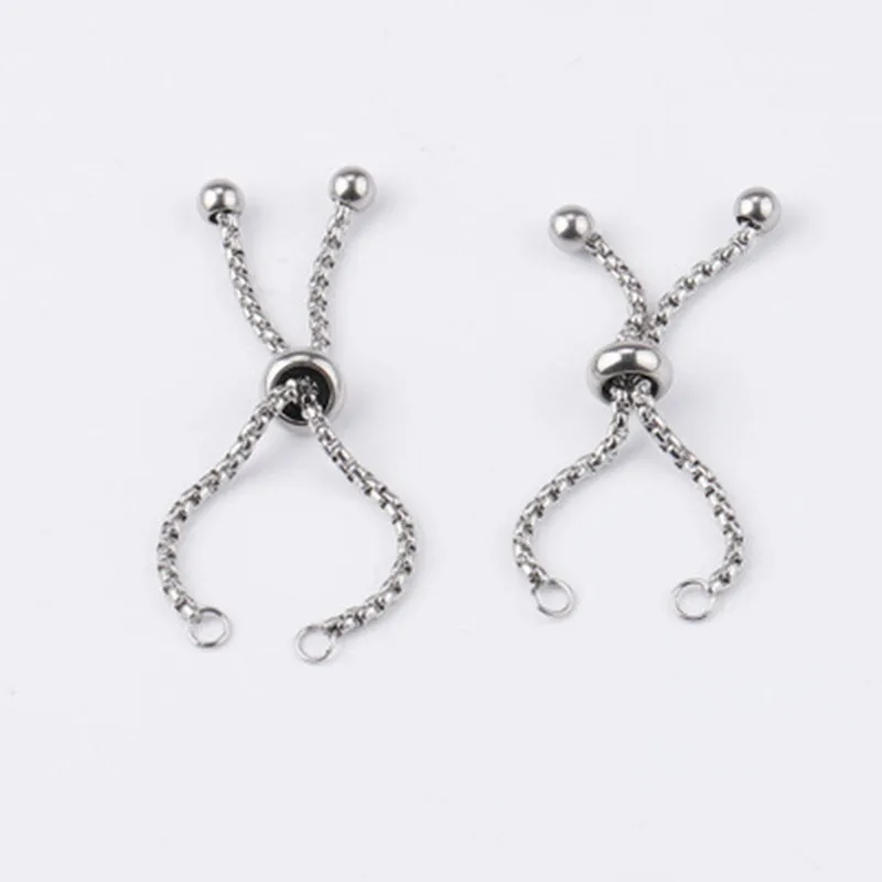 1 stück Edelstahl Einstellbare Finger Ringe Ketten Gold Farbe Anschlüsse Erkenntnisse Für DIY Machen Charms Schmuck 4,5 cm-5cm – Detail 1