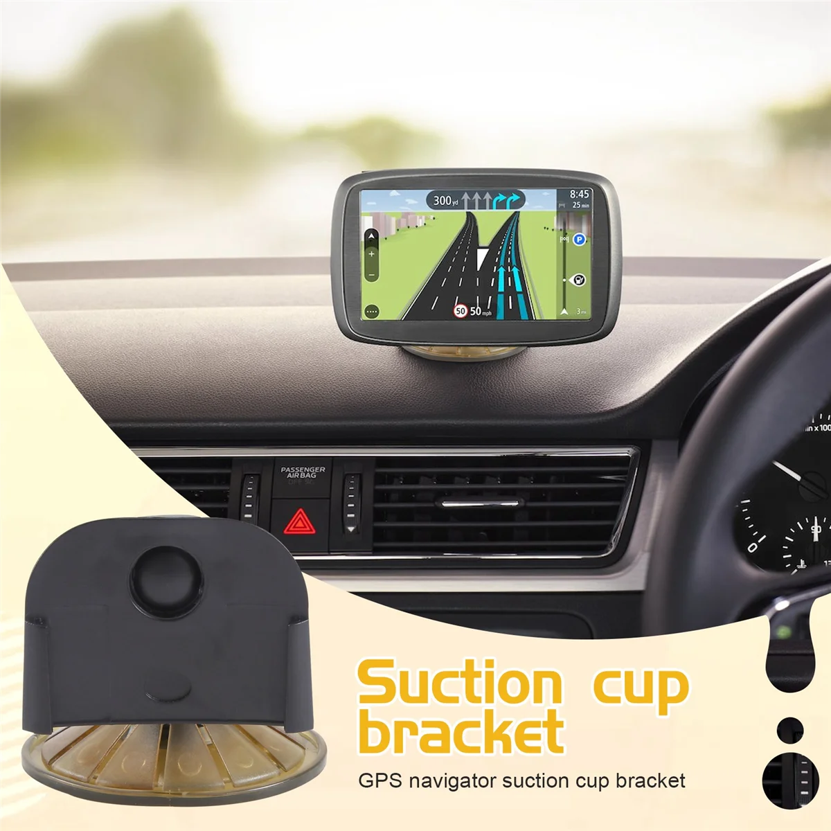 TomTom One V2 V3 용 흡입 컵 베이스 지지대, GPS 내비게이션 거치대, 3.5 인치