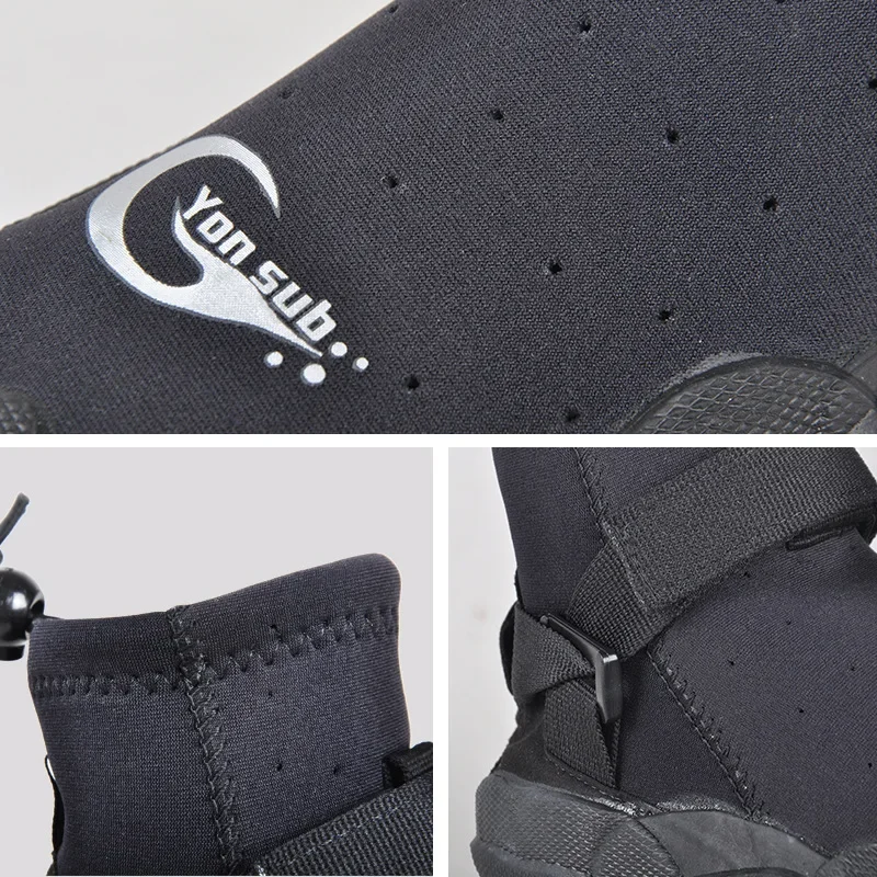 3MM Man Woman Rubber Diving Boots Outdoor Water Ski Surf Wading Shoes Anti-slip Quick-drying Aqua Shoes Water