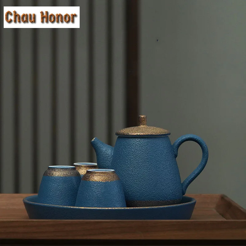 210ml Dehua Coarse Ceramic Teapot Handmade Pottery Household Teakettle Chinese Kung Fu Tea Master Pots Teaware Gift Packaging