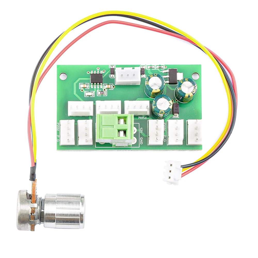DC 12V Computer Case Miner Fan Speed Controller 8-Channel Fan Hub PWM High-Power Violent Controller Speed Governor dc motor speed controller fan speed controller