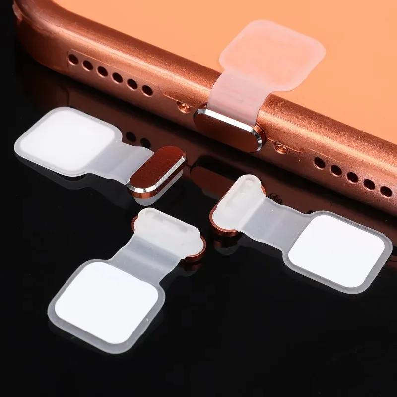 1/2/3Pcs iPhone 17 Pro 휴대폰 충전 보호 장치용 Type-C 금속 먼지 플러그 방진 플러그 캡 USB C 접착식 먼지 커버