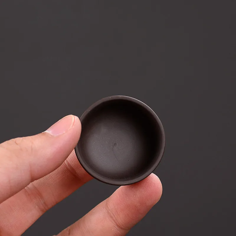 Tea Pet Ornaments 1 PCS Yixing Purple Clay Tea pet Ornament Mini Fingertip teacup Tea ceremony Accessories