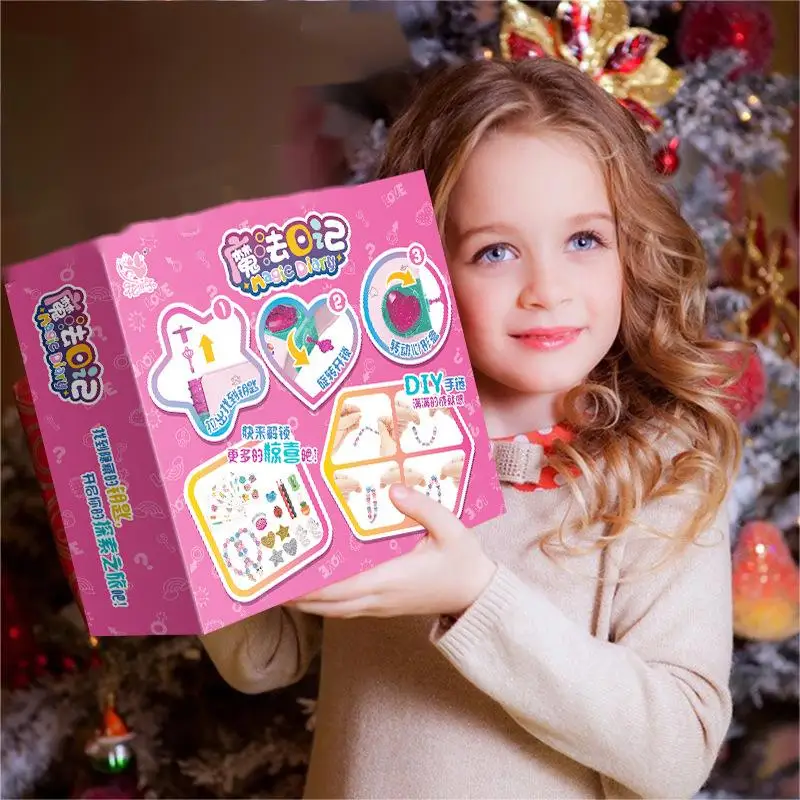 New Magic Book Stationery Set Cartoon Hairpin Pendant Sticker Children'S Play House Toy Gift For 3 - 7 Years Old Girls