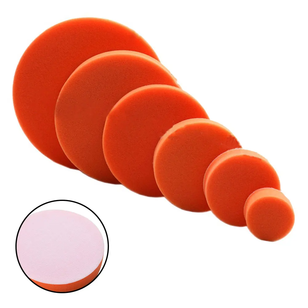 2pcs Car Polishing ing Pad 2-7inch ing Waxing Sponge Wool Wheel Polishing Pad Flat Sponge Polisher Clean Disc Tools