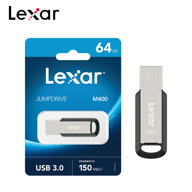 Lexar USB 3.0 M400 USB Flash Drive 32GB 64GB High Speed 150MB/s Mini U Disk