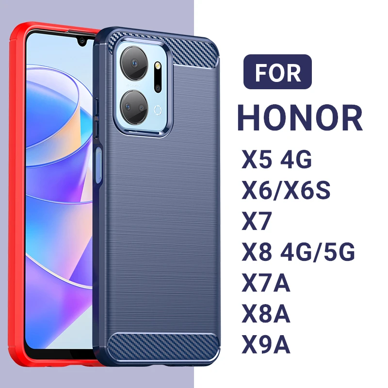 Per Honor X7A Custodia Honor X5 X6 X6S X7 X8 X7A X8A X9A 5G Cover Cover Antiurto Originale In Silicone Cover Posteriore Honor X7A 5G