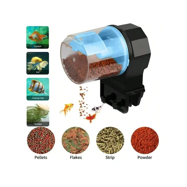 Portable Automatic Feeder Aquarium Goldfish Smart Timer Automatic Fish Feeder Timer Feeding - Image 3