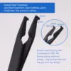 Ring Opening Pliers Snap Ring Pliers 40mm Opening 2mm Thickness High Carbon Steel Ergonomic Design Retaining Ring Pliers 3