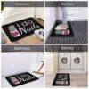 I Do Nails Fingernail Manicure Studio Non-slip Doormat Floor Mat Sand Scraping Carpet Rug for Kitchen Entrance Home Footpad Mats 5