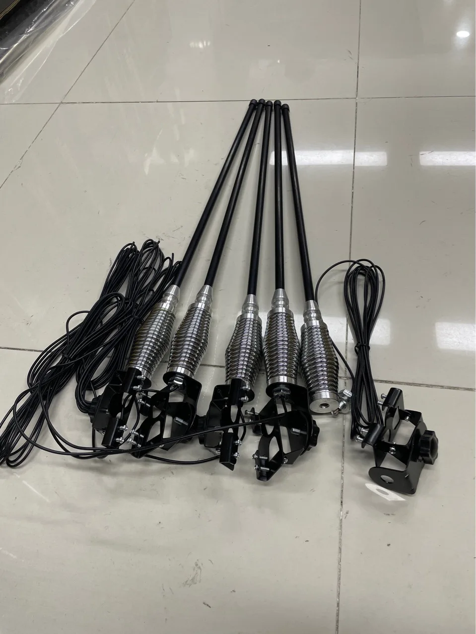 70cm 섬유 자동차 장식 안테나, 오프로드 프론트 범퍼용 클립온 마운트
