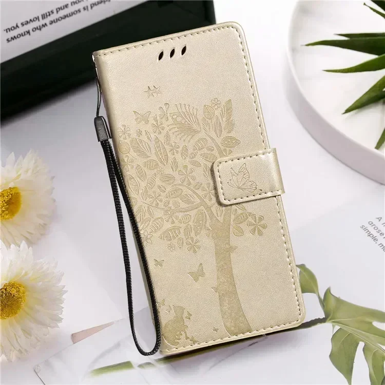 Genuine Leather Flip Phone Wallet Case and Cover Bag