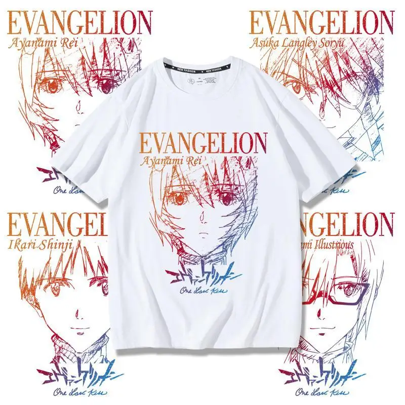 EVANGELION EVA 01 Shinji Anime T-shirt Asuka Langley Soryu Rei Men 
