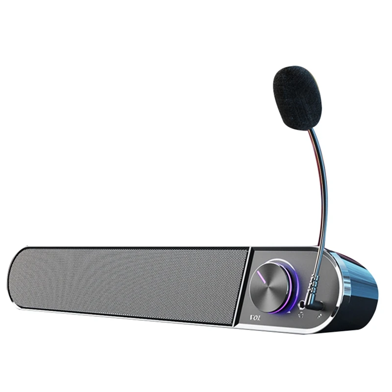 

Wire Speakers For Computer PC Stereo Bass Sound Speakers Soundbar Loudspeakers With Microphones Full Range Home Theater Durable