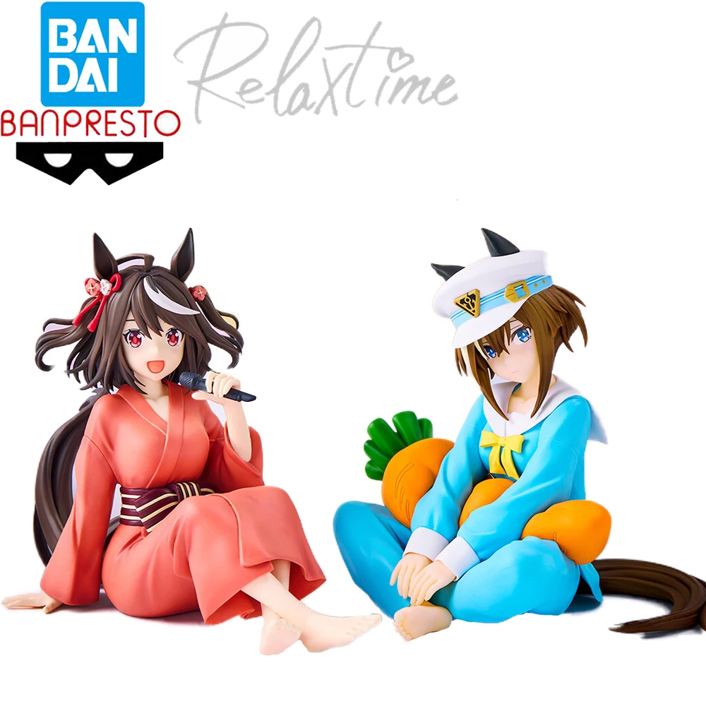 

Оригинальные фигурки Banpresto Relax Time Uma musum Pretty Horse Grand Kitasan Black аниме Beauty Girls Kawaii Waifu, игрушки-модели