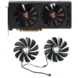 New 95mm DC 12V 0.45A FDC10U12S9-C CF1010U12S 4Pin XFX RX 5600 5700XT GPU Cooler for XFX RX 5700 5700XT 5600XT Graphics Cooler
