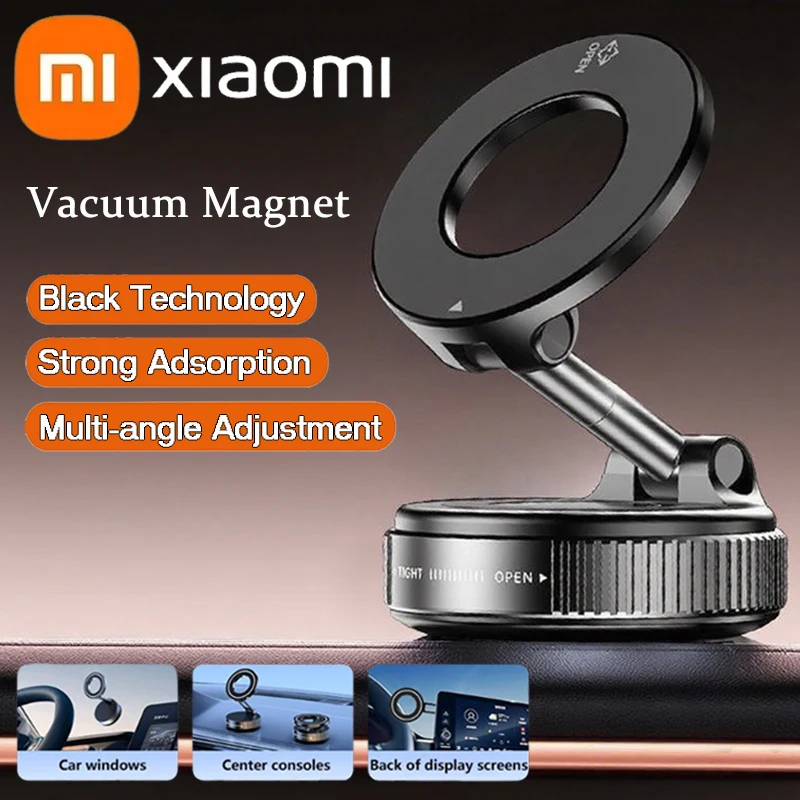 Xiaomi – support de téléphone magnétique sous vide, réglage multi-angles, conception à sucer magnétique forte, support de voiture pliable pour support de Navigation 1