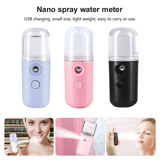 30 Ml Mini Nano Köd Permetező Hűvösebb Arc Gőzös Párásító Usb Újratölthető Hidratáló Porlasztó Szépségápolási Eszközök - Image 2