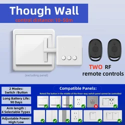Wireless Remote Control Light Switch - Intelligent, No Wiring Needed, Convenient On/Off Device - Remote control (2 RF control)