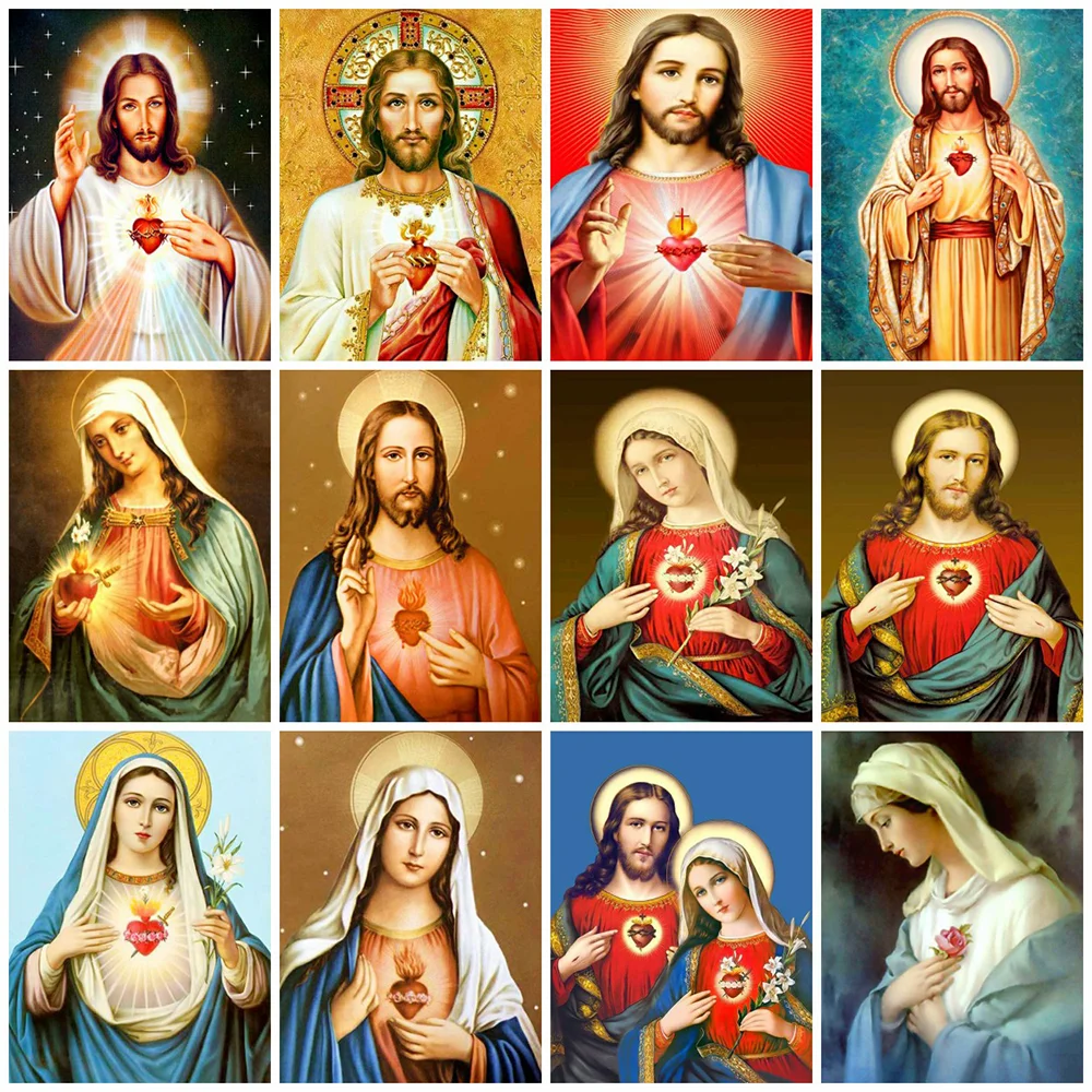 

5D алмазная картина «сделай сам» с Иисусом, религиозная вера, Алмазная мозаика, христианская вышивка, полный комплект, домашний декор, подарок