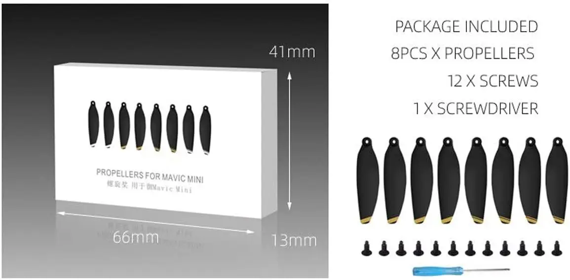 Propellers Blade Screw Screwdriver Tools DJI Drone Accessories 8pcs/set For Mavic Mini 1 /mini 2/2SE 4K 4726FM