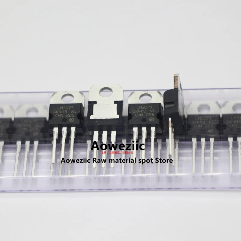 Aoweziic LM317T LM317 TO-220 Three Terminal Regulator Adjustable 1.2-37V,voltage regulator module,power chip ic,artificial flower,electronic component