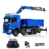 Toy 1:14 10x10 770S Metal Chassis Hydraulic Crane RC Dumper RTR Full Dump Truck Car Light Sound XELite Finished Vehicle for Boys 1