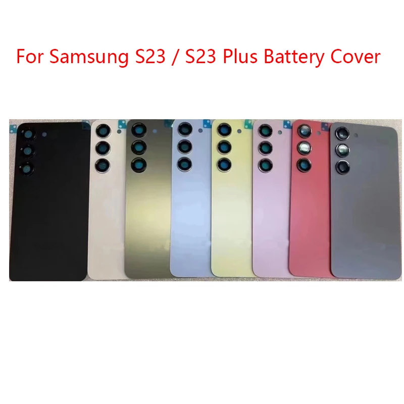 

For Samsung S23 Plus Back Glass Cover For Samsung Galaxy S23 S23+ S916 S916B S23 Plus Battery Cover Rear Door Housing Case