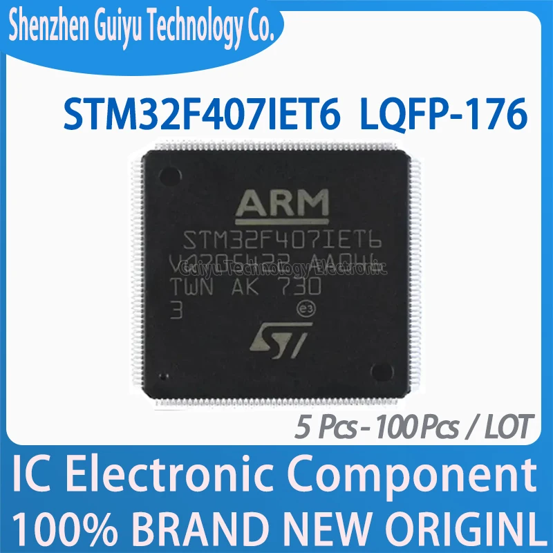 

STM32F407IET6 LQFP-176 STM32F407IE STM32F407 STM32F STM32 STM IC MCU Chip