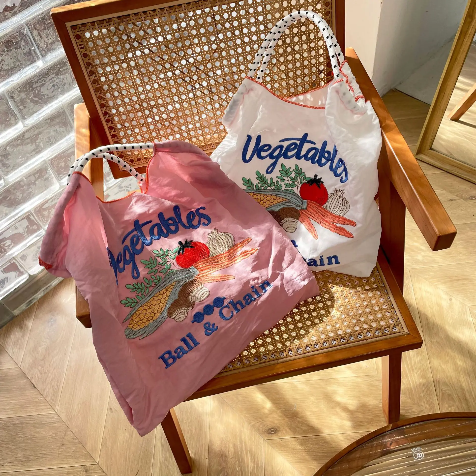 

Нейлоновые сумки-тоуты в стиле Харадзюку, женские сумки, сумка на плечо с вышивкой, сумка-шоппер с ручкой, большая сумка-хобо 2023