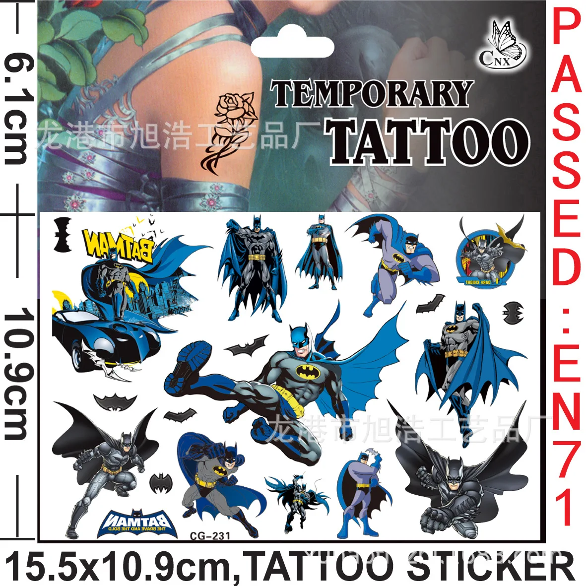 Super Hero Batman Tattoo Sticker Children's Birthday Party Decoration  Sticker Sticker Cartoon Kids Gift - AliExpress