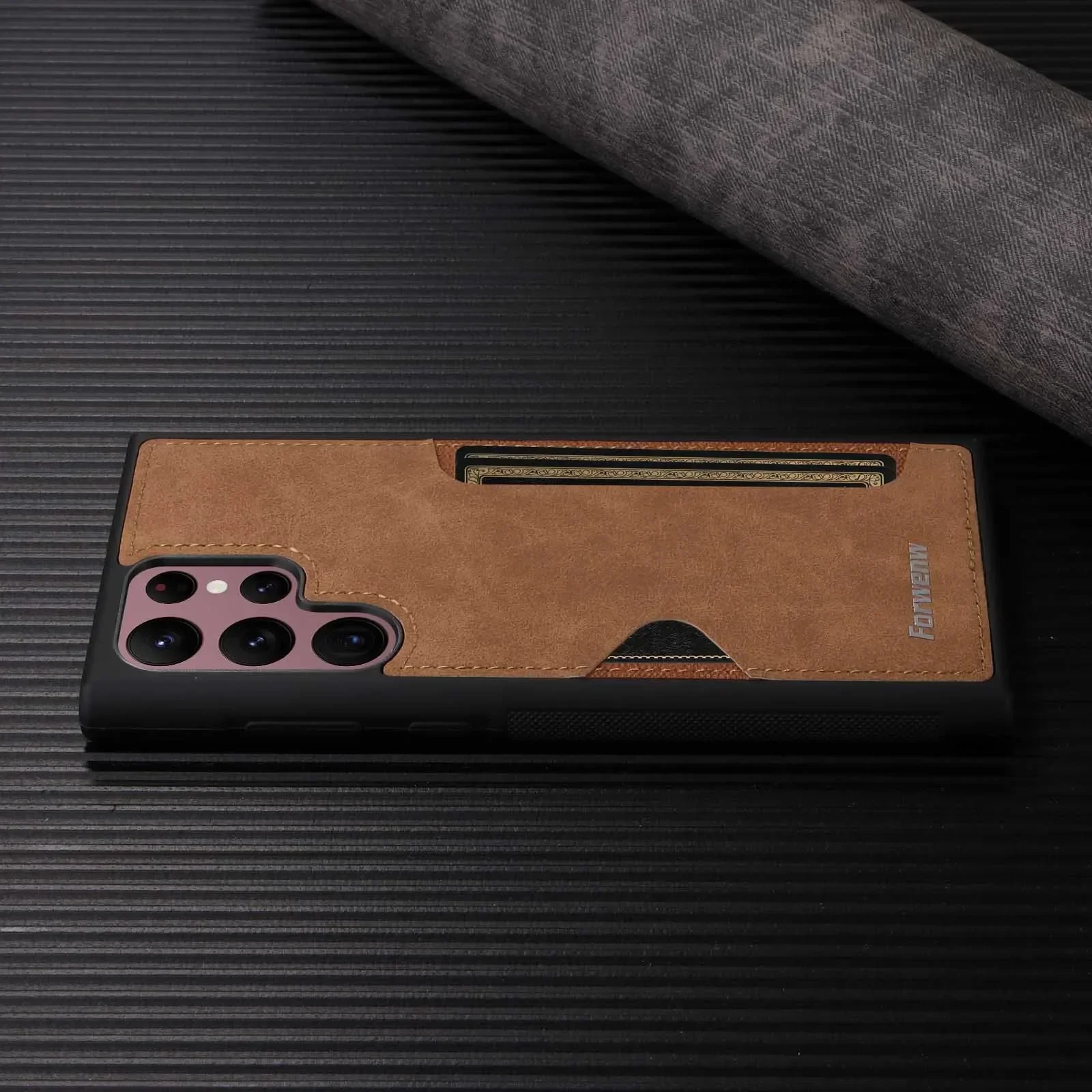 Phone Case Retro Card Solt Leather Cover For Samsung Galaxy S24 S25 Ultra S23 FE S22 Plus A15 A25 A35 A14 A24 A34 A54 A13 A23 A33 A53