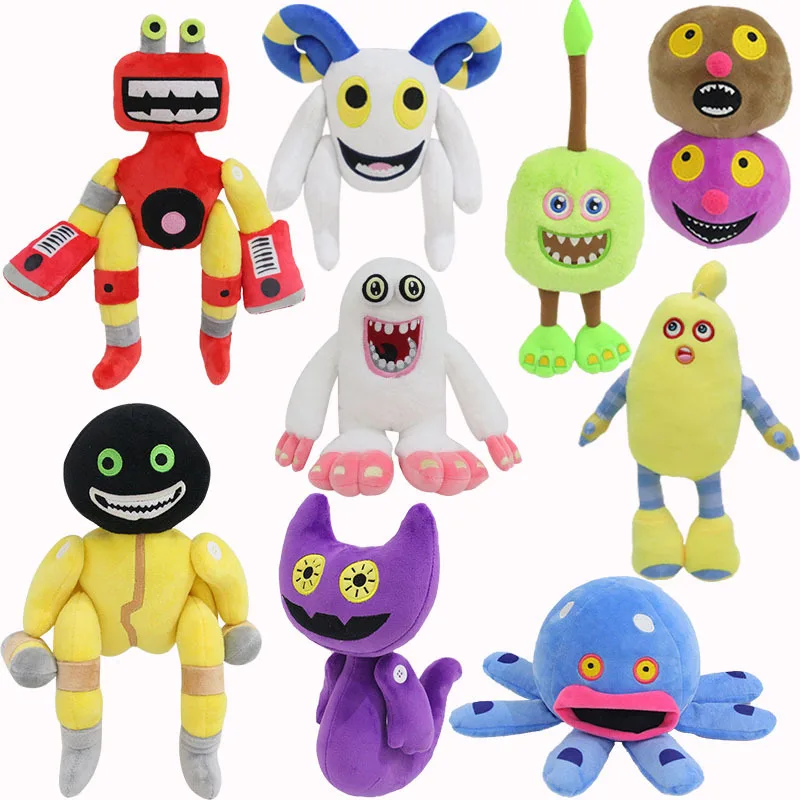 

Новая игра «Мои Поющие Монстры», уббокс, плюшевые игрушки, Мультяшные периферийные мягкие набивные ужасные куклы для детей, подарок для детей, 18-40 см