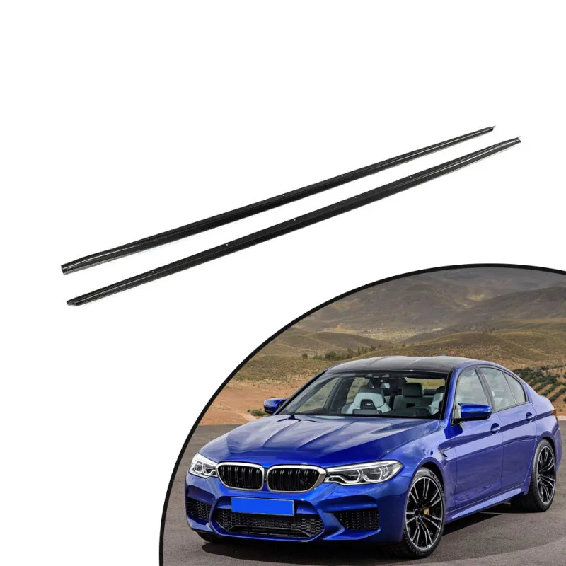 

For 2017 - 2019 BMW M5 G31 G38 M Sport Carbon Fiber G30 F90 Side Skirts Extension