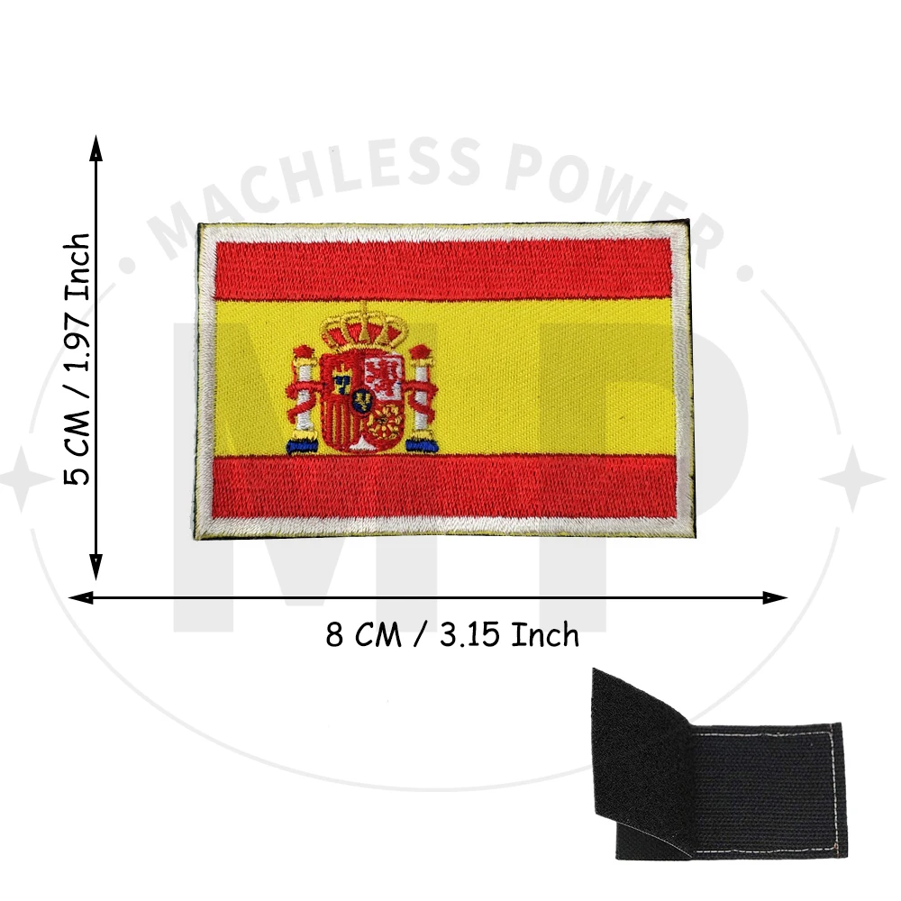 1 STÜCK Spanische Flagge Armband Kanarische Inseln Gestickter Aufnäher A LLORAR A LA LLORERIA Klettverschluss Matador Armbinde Brassard – Detail 9