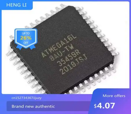 

NEW 100% ATMEGA16L-8AU