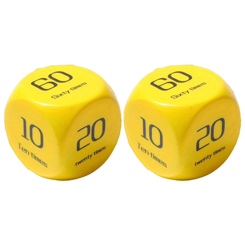 2Pcs Fitness Dice Fun Exercise Dice Plank/Push-up/Sit-up/Jump/Lunge/ Workout Group Fitness Game For Exercise Classes gym accessories