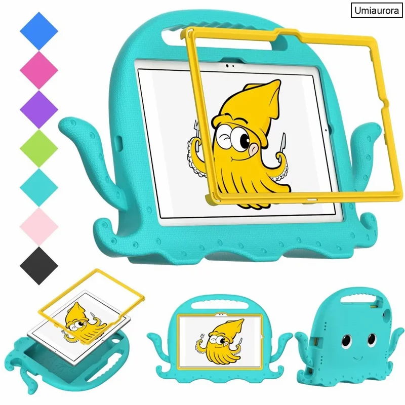 dessin animé antichoc oligcover pour samsung galaxy tab dock lite enfants tablet stand case