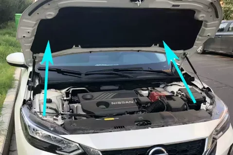 

For Nissan Sylphy 2019-2024 for Nissan Sentra B18 Front Hood Bonnet Modify Gas Struts Lift Support Shock Damper Prop Rods Spring