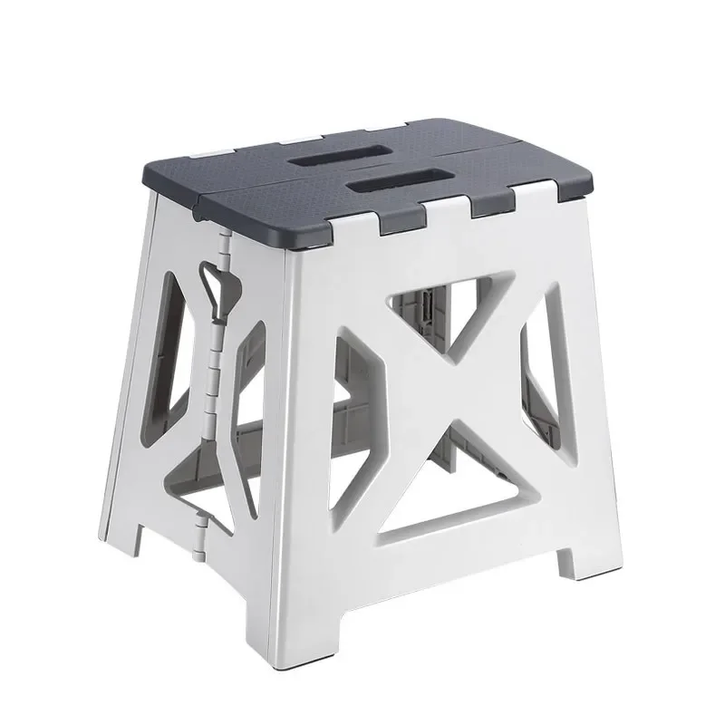 Folding stool portable foldable outdoor household plastic small stool for adult camping fishing