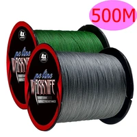 Warknife 500M Brand Line Japan Multifilament 100% PE Braided Fishing Line 6LB to 100LB 13 Colors carp fishing 2