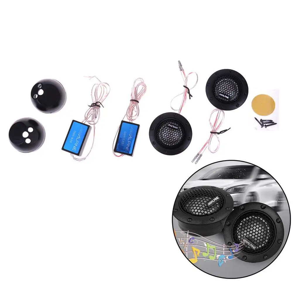 Película de seda de Audio para modificación de coche, altavoz de Audio de tono alto de 180W, 4Ohm