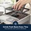 Connected Espresso & Coffee Machine with Automatic Milk Frother, One Touch Latte, Cappuccino, Color Touch Display, ECAM37095TI 5