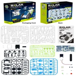 Solar - Powered 12 - in - 1 DIY Educational Robot Kit (1PCS - Solar)