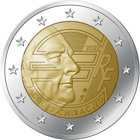 Francia 2022 Moneta Commemorativa Jaw 2 Euro Unc Nuovo Di Zecca