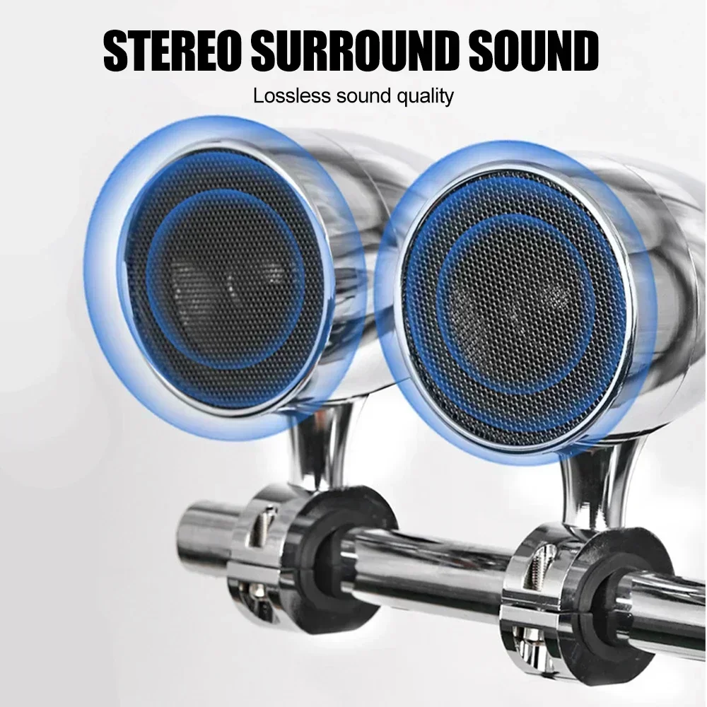 Motorcycle Handlebar Speaker Bluetooth Audio System For Motorcycle