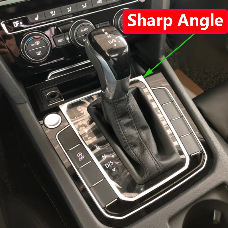 VW Passat B8 용 왼손잡이 용 자동 DSG 기어 시프트 노브 레버 프레임 크롬 브래킷 자동차 내장 부품 3G1713203C
