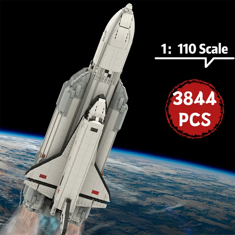 MOCHightechSpaceShuttleBurans1110ScaleModelBuildingBlocks