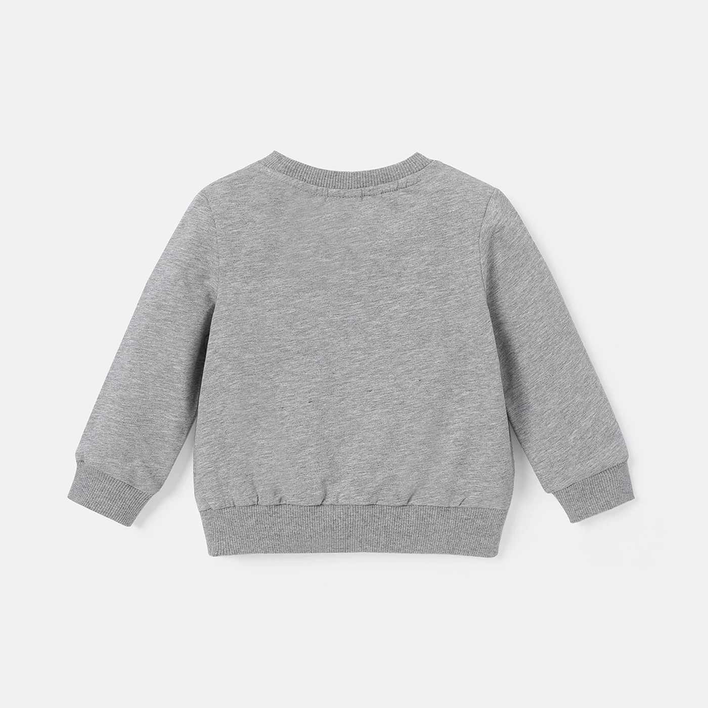 PatPat 남여아 코튼 그래픽 프린트 긴팔 맨투맨